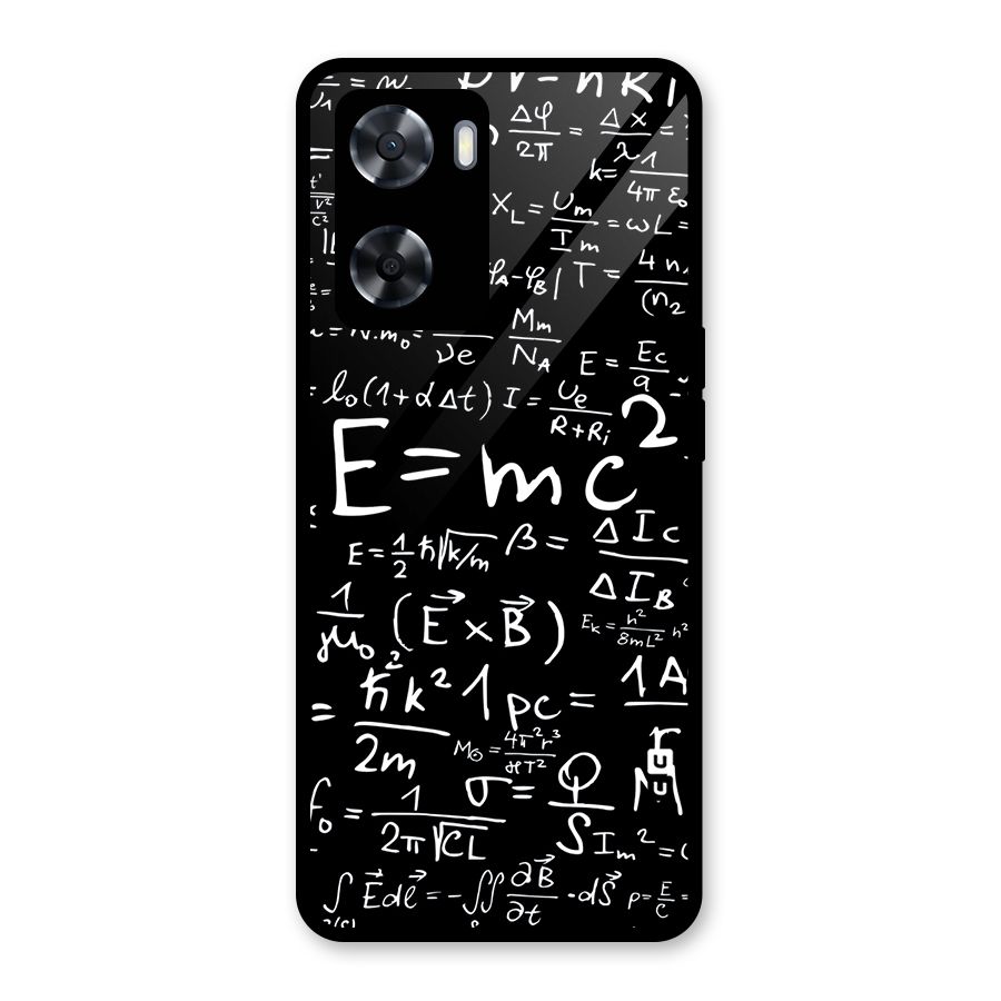 Physics Equation Glass Back Case for Oppo A57 2022