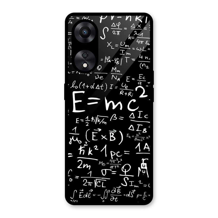 Physics Equation Glass Back Case for Oppo A78