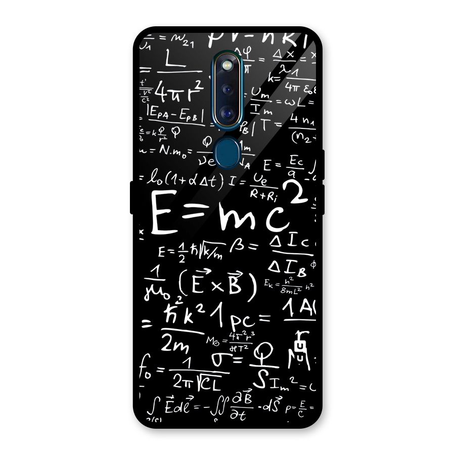 Physics Equation Glass Back Case for Oppo F11 Pro