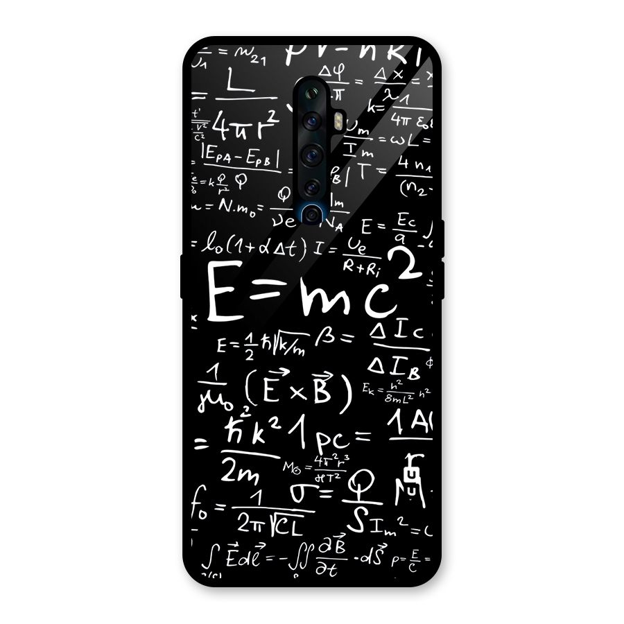 Physics Equation Glass Back Case for Oppo Reno2 F