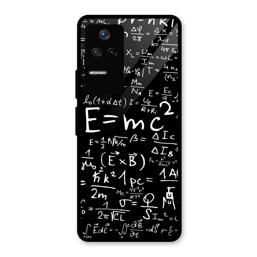 Physics Equation Glass Back Case for Poco F4 5G
