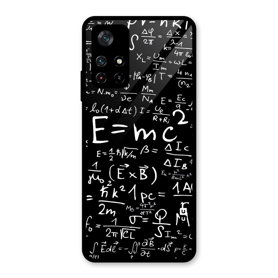 Physics Equation Glass Back Case for Poco M4 Pro 5G
