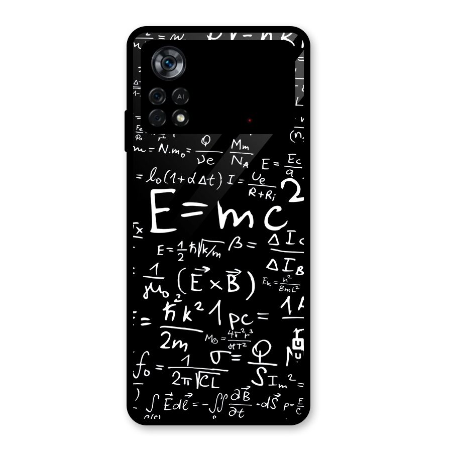 Physics Equation Glass Back Case for Poco X4 Pro 5G