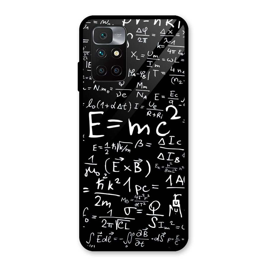 Physics Equation Glass Back Case for Redmi 10 Prime