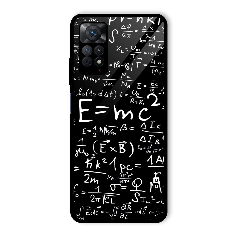 Physics Equation Glass Back Case for Redmi Note 11 Pro