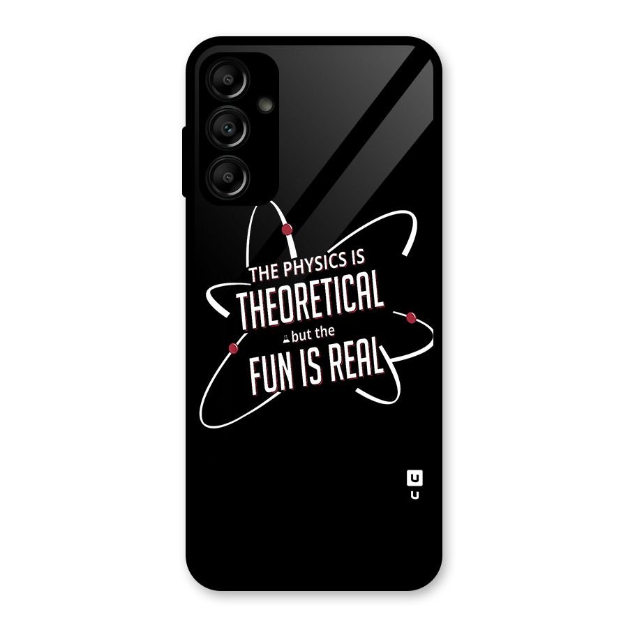 Physics Theoretical Fun Real Glass Back Case for Galaxy A14 5G