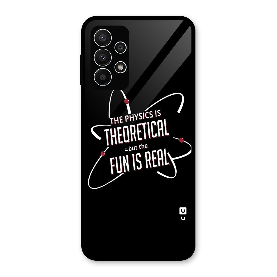 Physics Theoretical Fun Real Glass Back Case for Galaxy A23