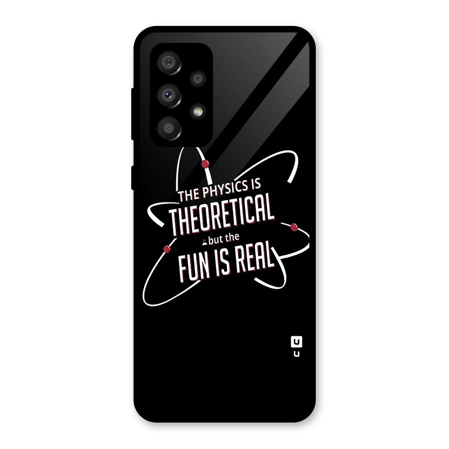 Physics Theoretical Fun Real Glass Back Case for Galaxy A32