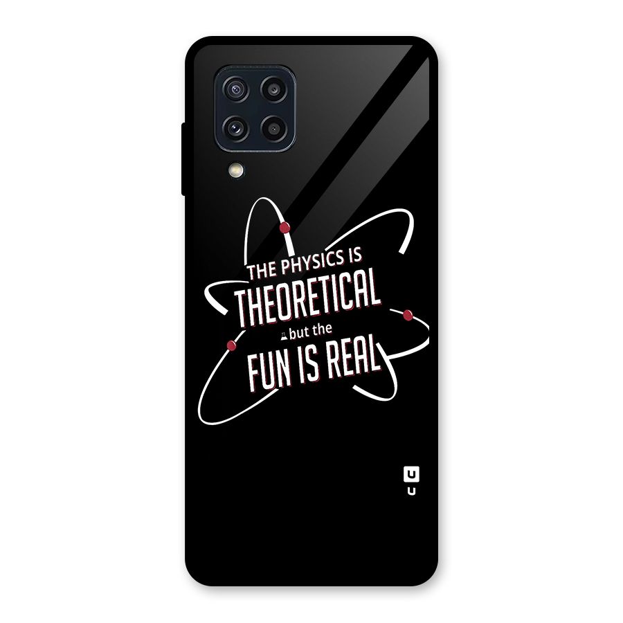 Physics Theoretical Fun Real Glass Back Case for Galaxy M32