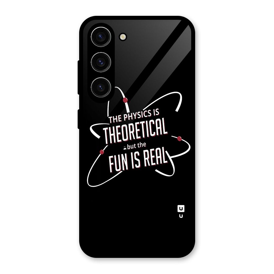 Physics Theoretical Fun Real Glass Back Case for Galaxy S23