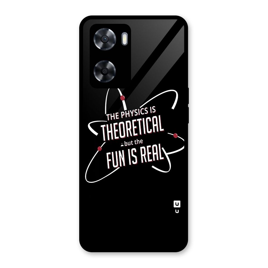 Physics Theoretical Fun Real Glass Back Case for Oppo A57 2022