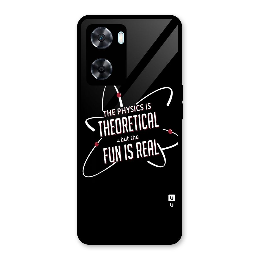 Physics Theoretical Fun Real Glass Back Case for Oppo A77