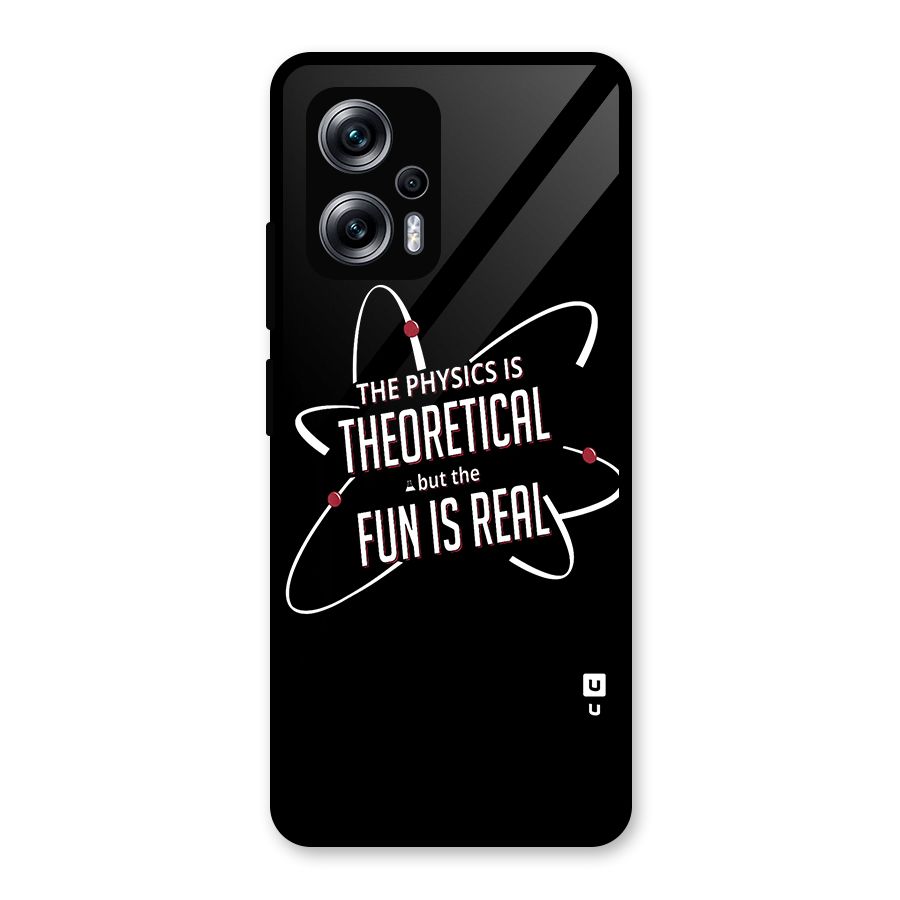 Physics Theoretical Fun Real Glass Back Case for Redmi K50i