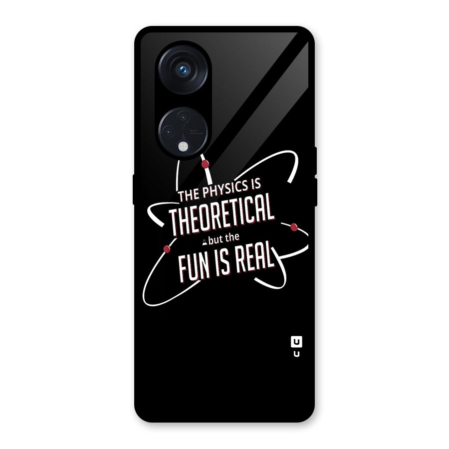 Physics Theoretical Fun Real Glass Back Case for Reno8 T 5G