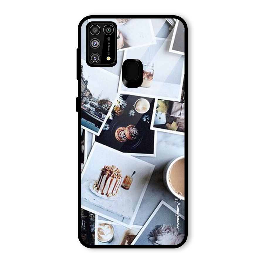 Pictures Coffee Glass Back Case for Galaxy M31