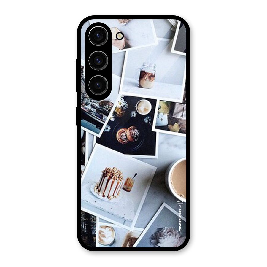 Pictures Coffee Glass Back Case for Galaxy S23