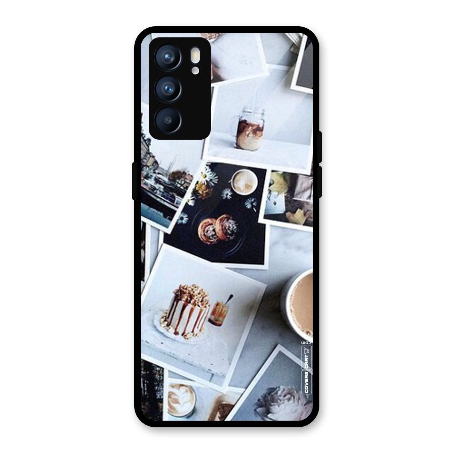 Pictures Coffee Glass Back Case for Oppo Reno6 5G
