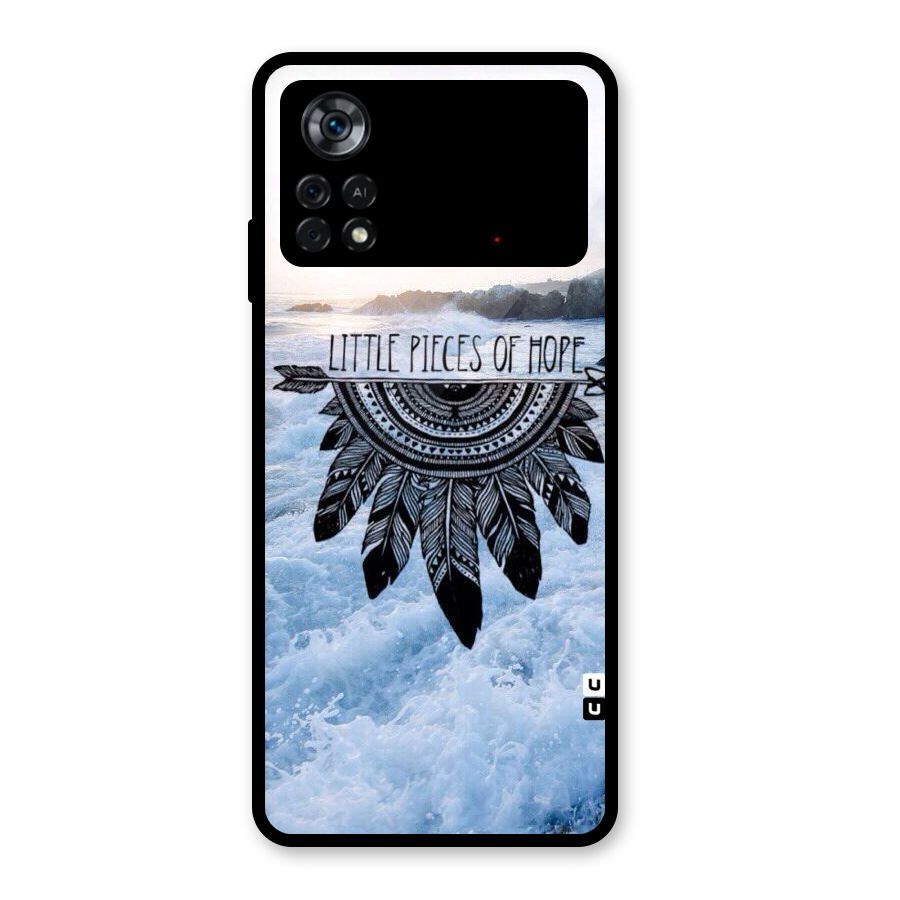 Pieces Of Hope Glass Back Case for Poco X4 Pro 5G