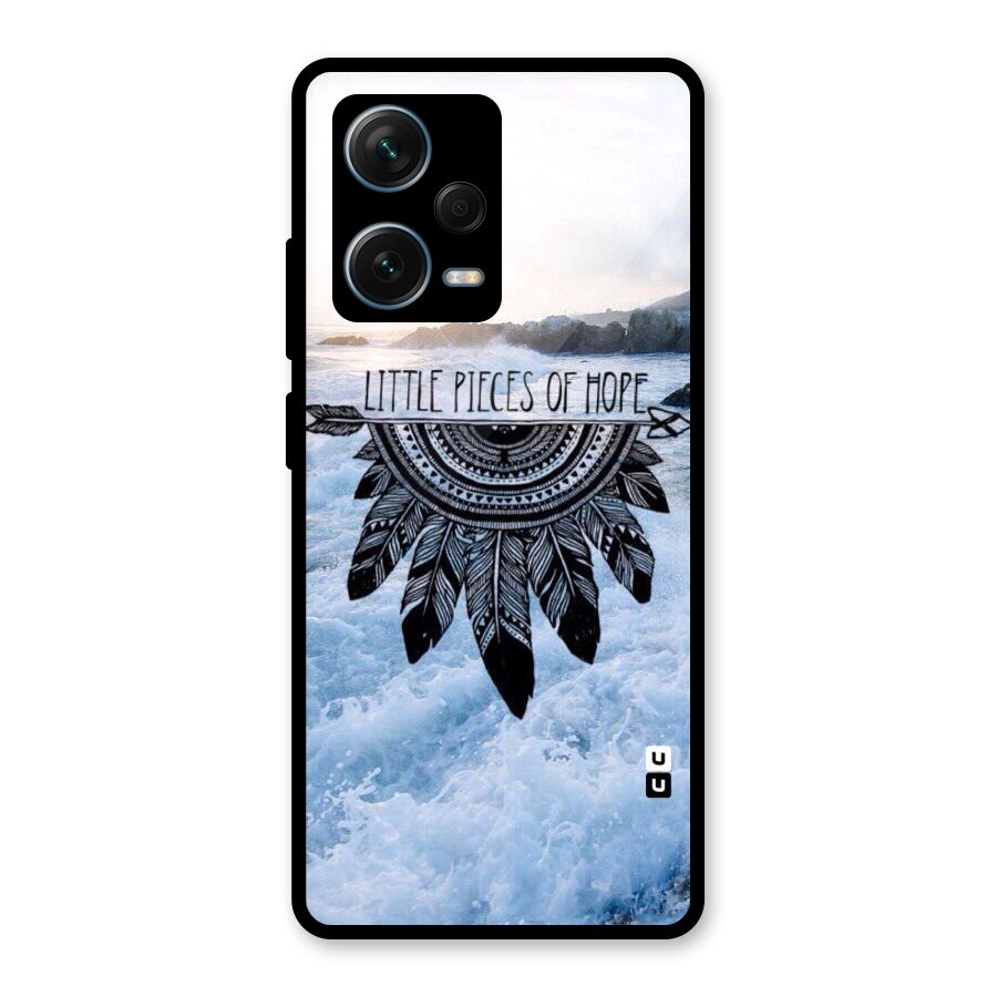 Pieces Of Hope Glass Back Case for Redmi Note 12 Pro Plus 5G