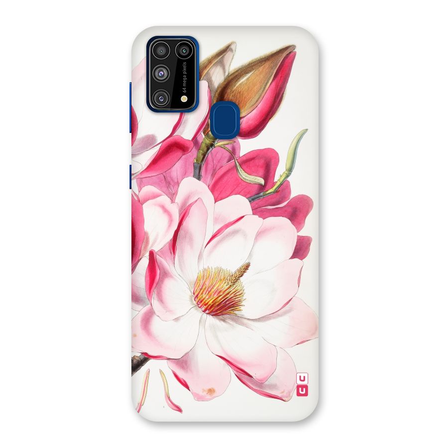 Pink Beautiful Flower Back Case for Galaxy M31