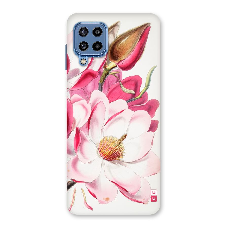Pink Beautiful Flower Back Case for Galaxy M32