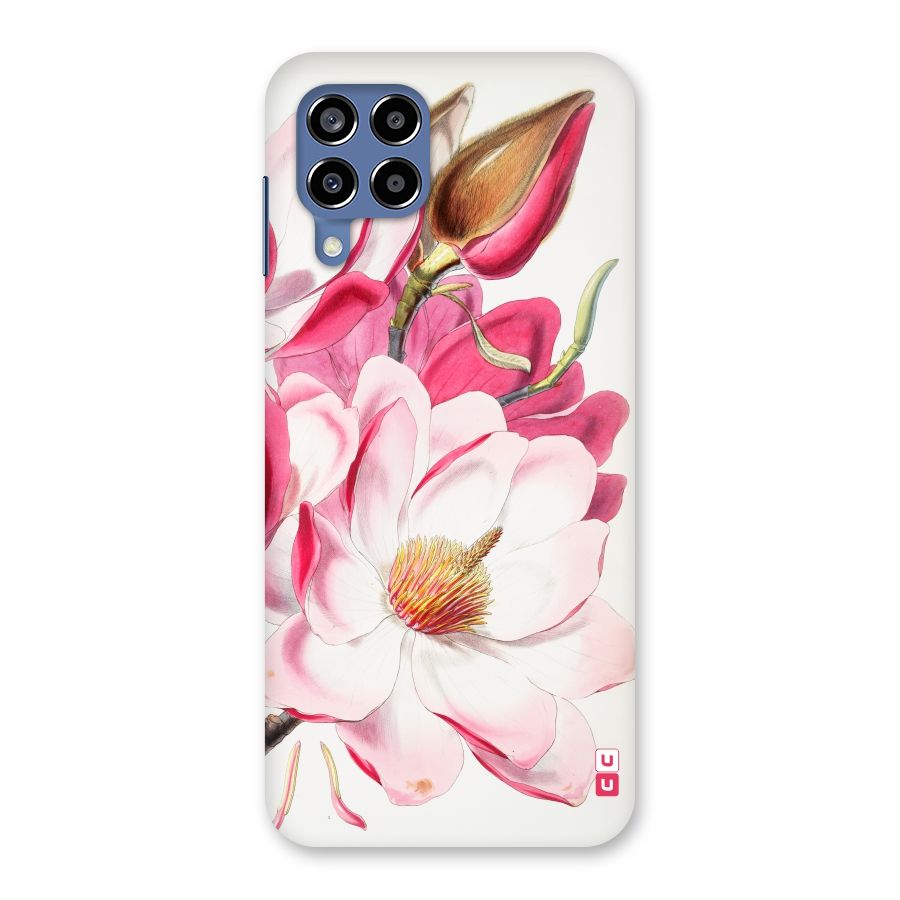 Pink Beautiful Flower Back Case for Galaxy M53 5G