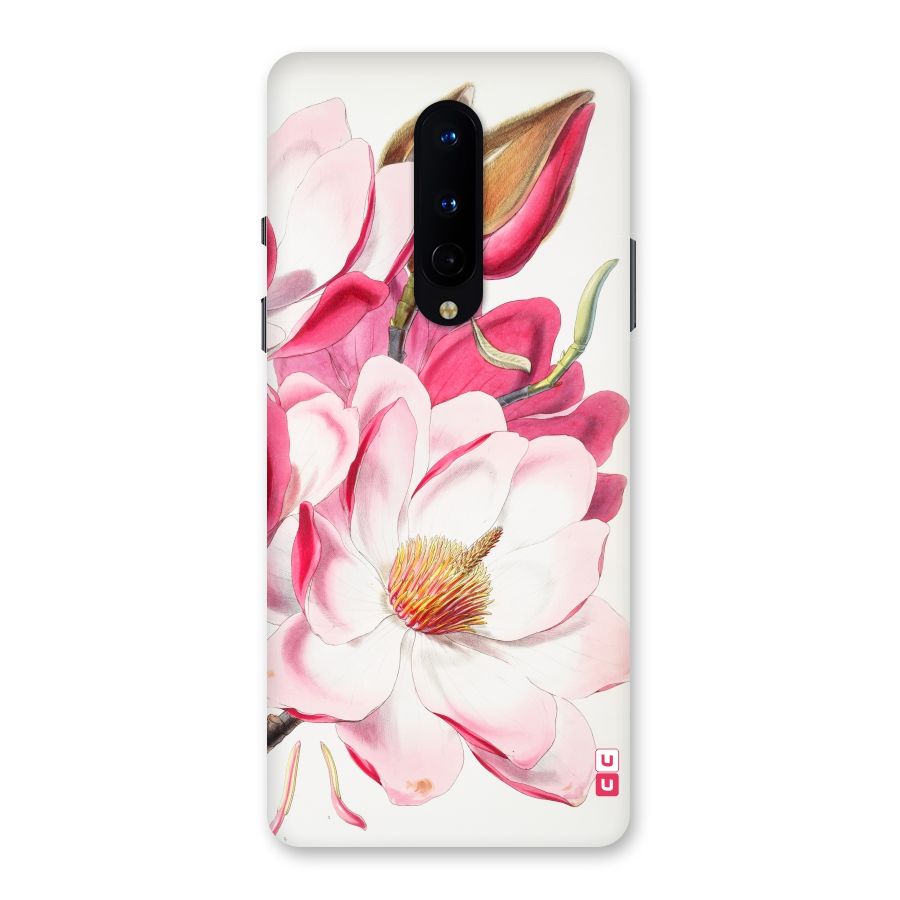 Pink Beautiful Flower Back Case for OnePlus 8