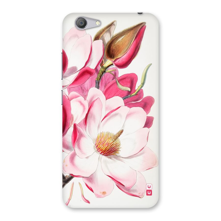 Pink Beautiful Flower Back Case for Vivo Y53