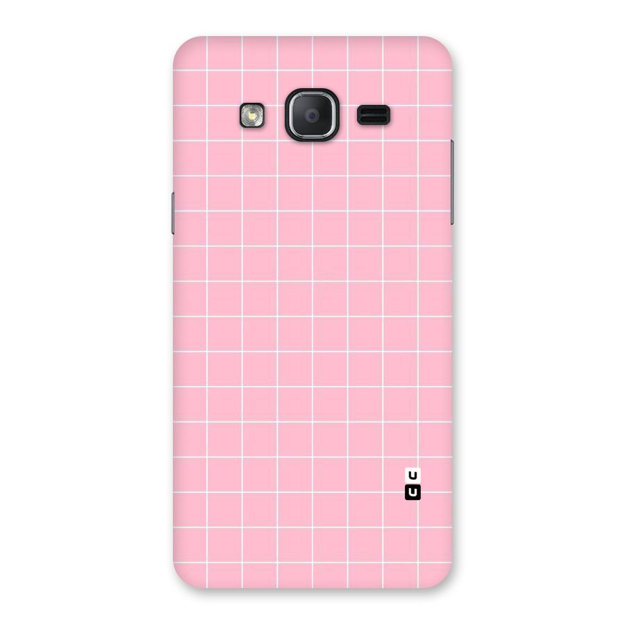 Pink Checks Back Case for Galaxy On7 2015