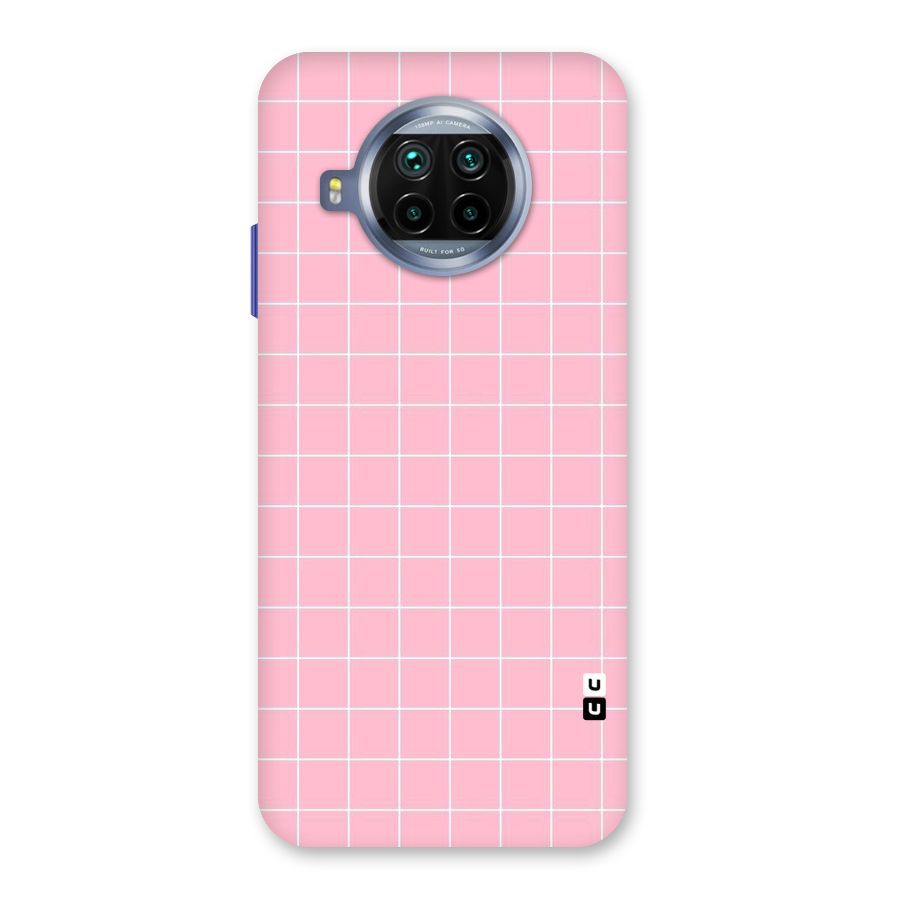 Pink Checks Back Case for Mi 10i