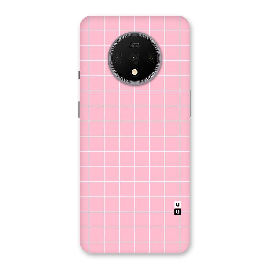 Pink Checks Back Case for OnePlus 7T