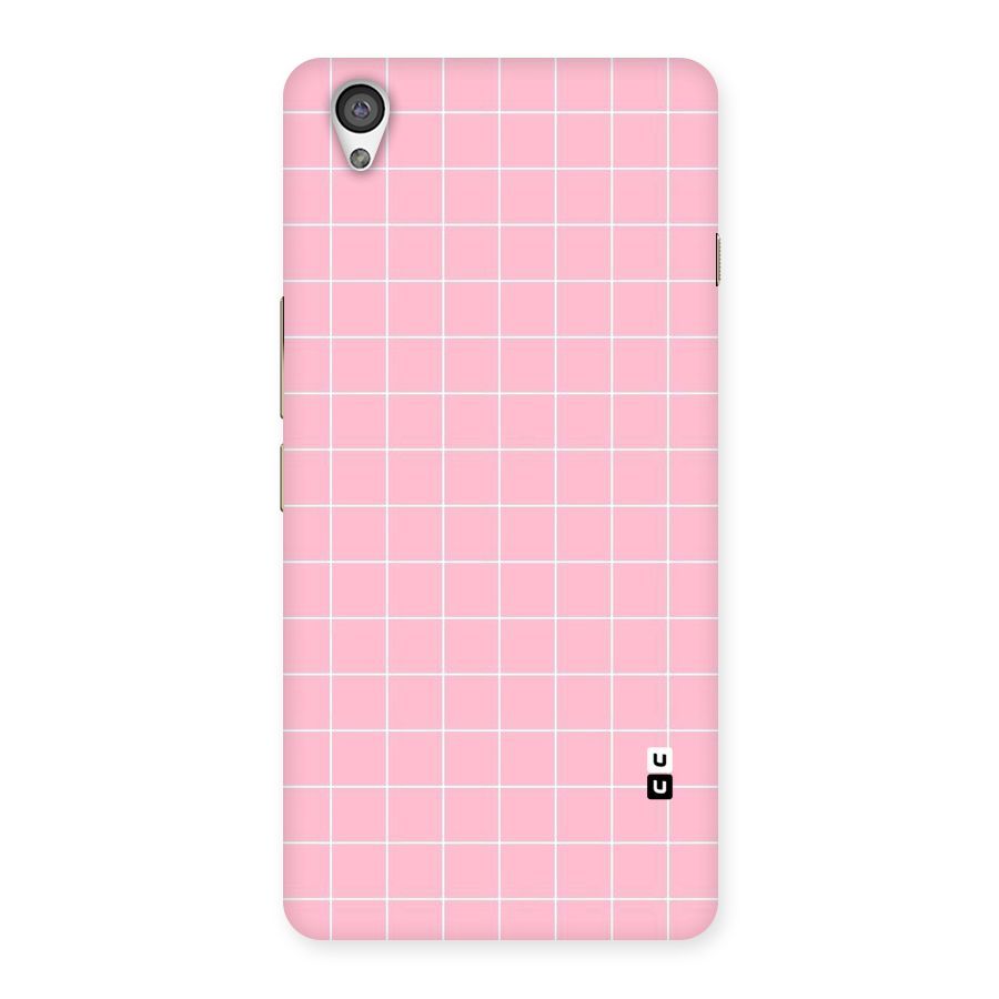 Pink Checks Back Case for OnePlus X