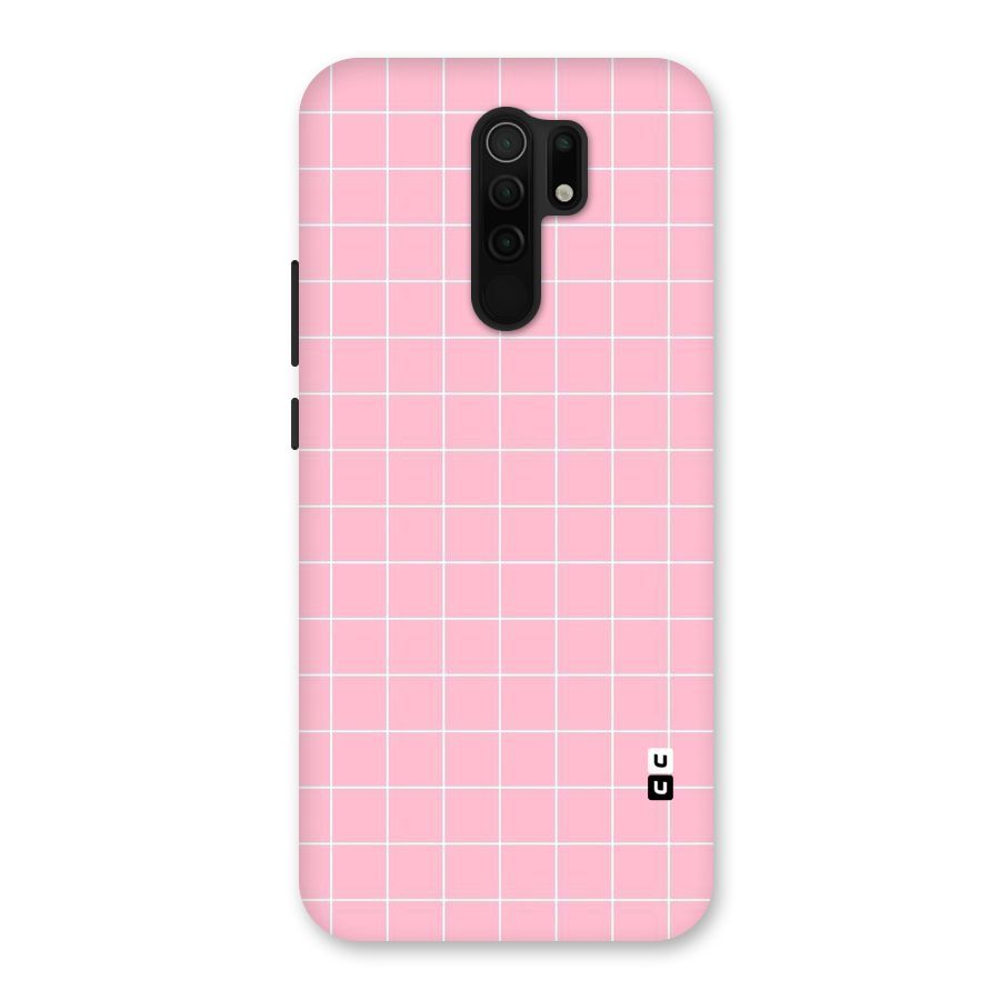 Pink Checks Back Case for Poco M2