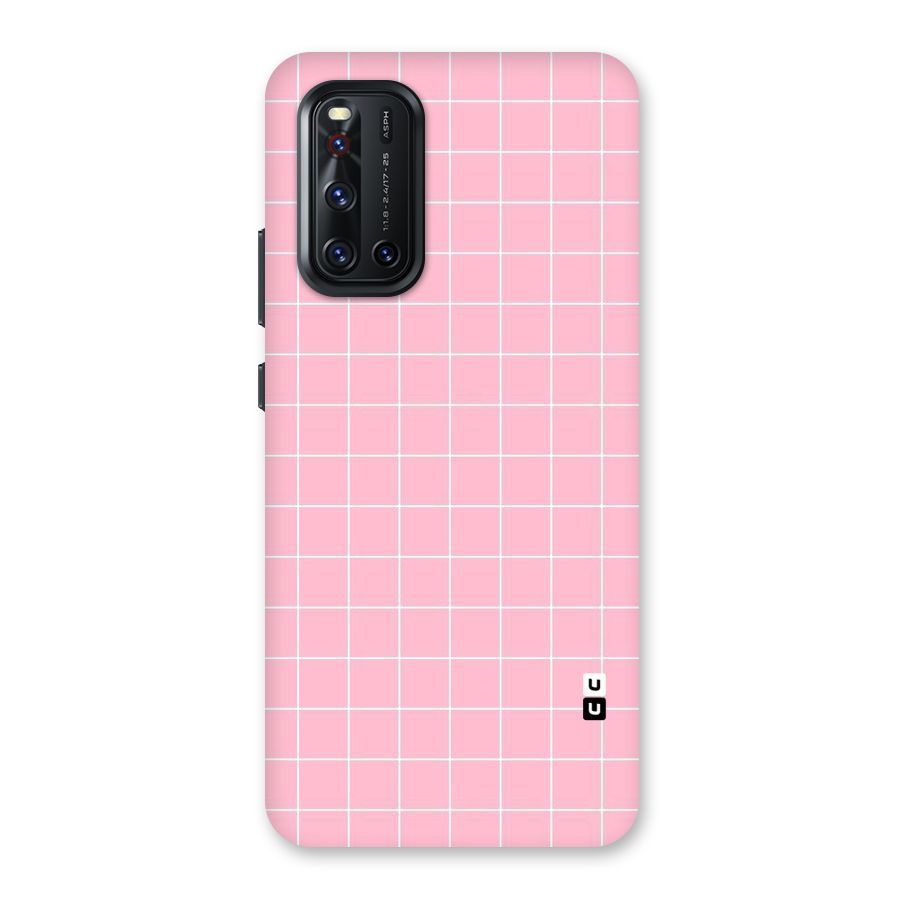 Pink Checks Back Case for Vivo V19
