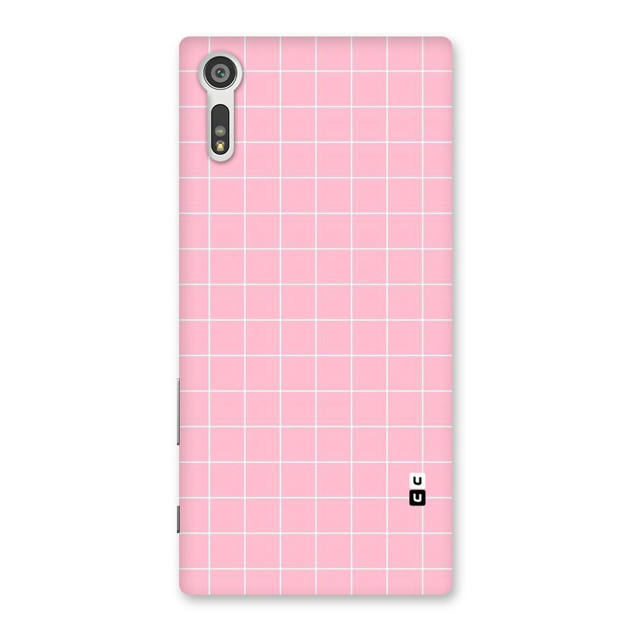 Pink Checks Back Case for Xperia XZ
