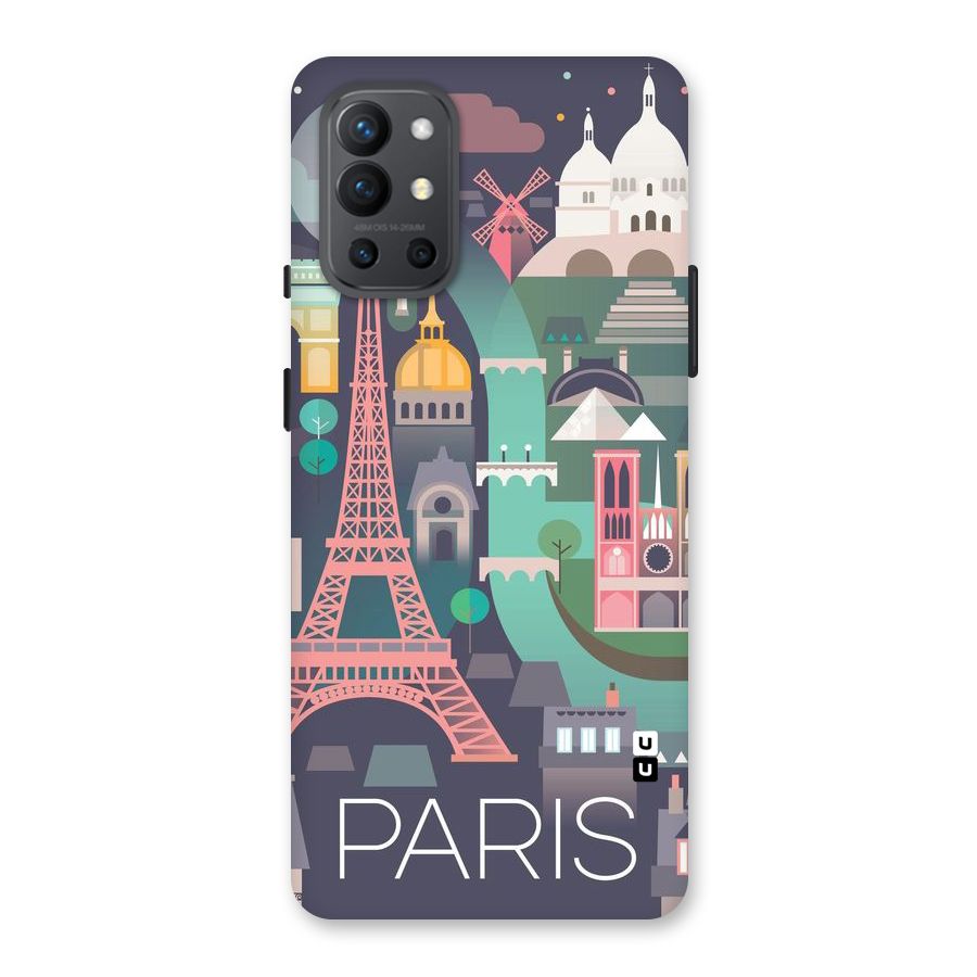 Pink Cute Tower Back Case for OnePlus 9R