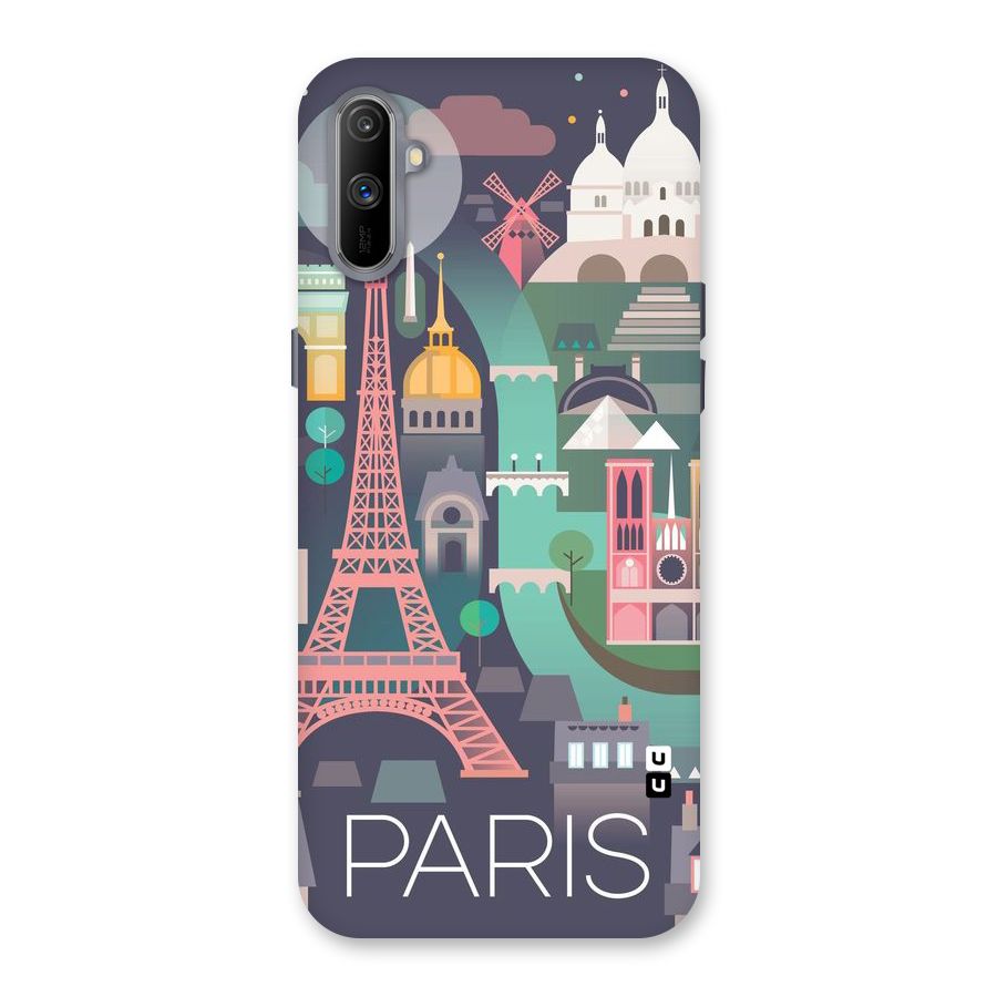 Pink Cute Tower Back Case for Realme C3
