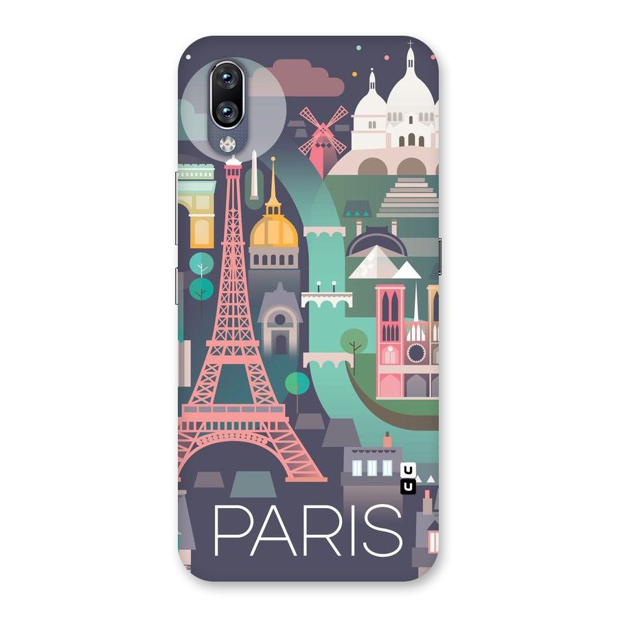 Pink Cute Tower Back Case for Vivo NEX