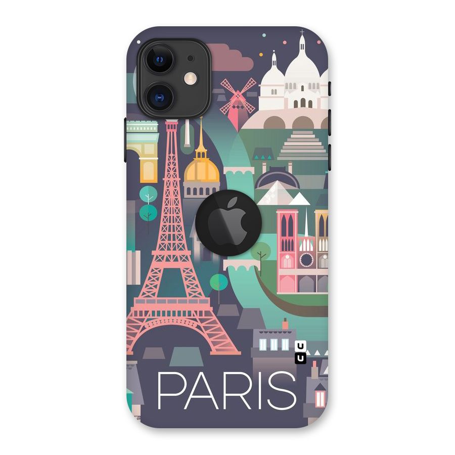 Pink Cute Tower Back Case for iPhone 11 Logo Cut