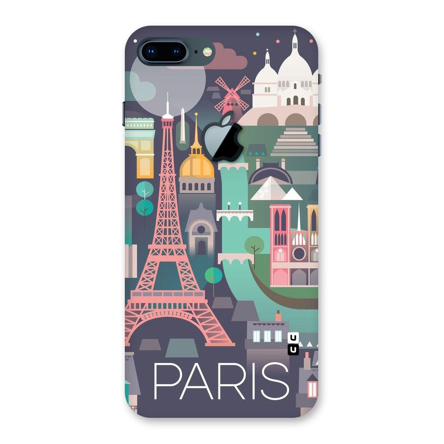 Pink Cute Tower Back Case for iPhone 7 Plus Apple Cut
