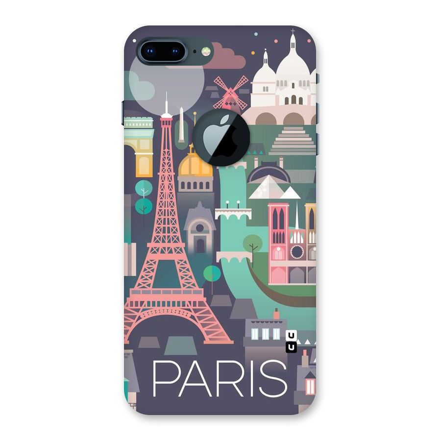 Pink Cute Tower Back Case for iPhone 7 Plus Logo Cut