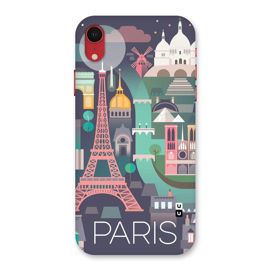 Pink Cute Tower Back Case for iPhone XR