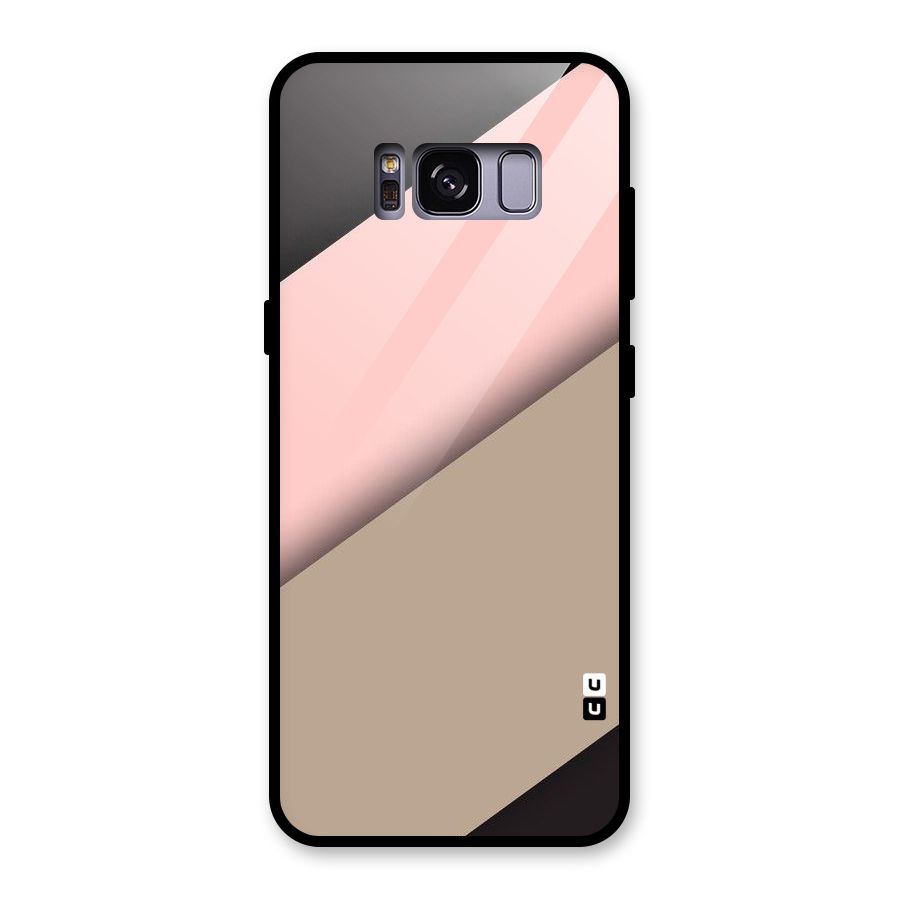 Pink Diagonal Glass Back Case for Galaxy S8