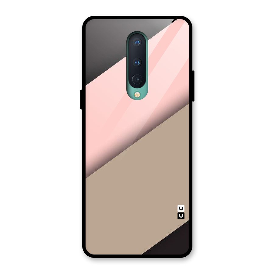Pink Diagonal Glass Back Case for OnePlus 8