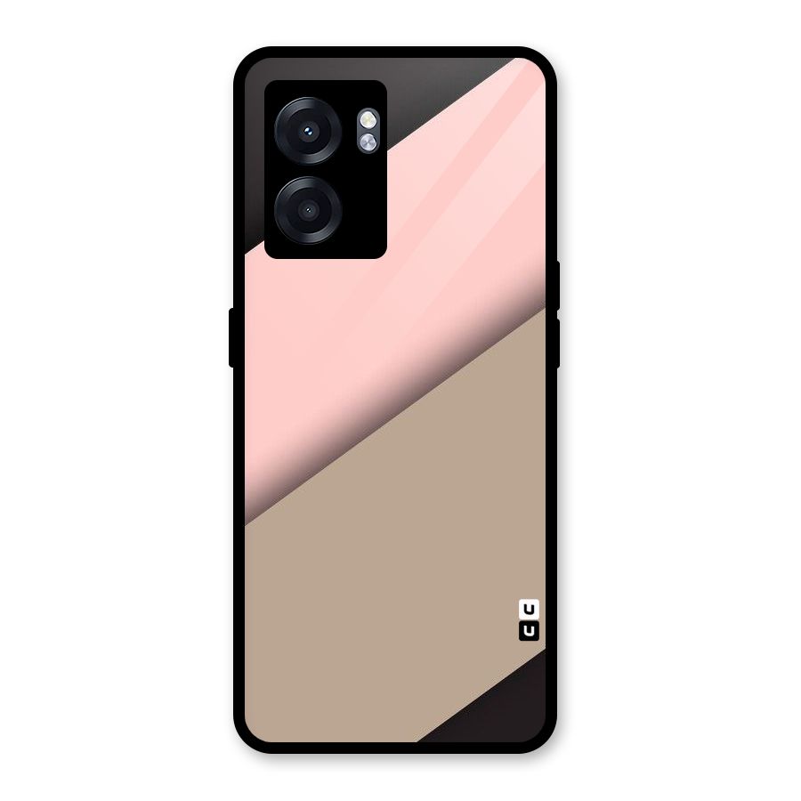 Pink Diagonal Glass Back Case for Oppo K10 (5G)