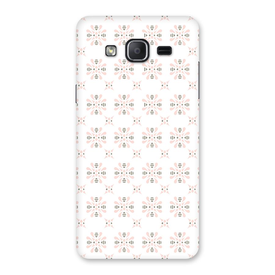 Pink Floral Pattern Back Case for Galaxy On7 2015
