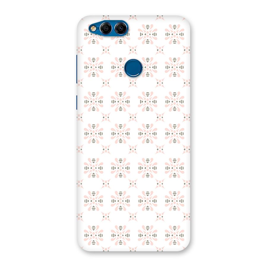 Pink Floral Pattern Back Case for Honor 7X