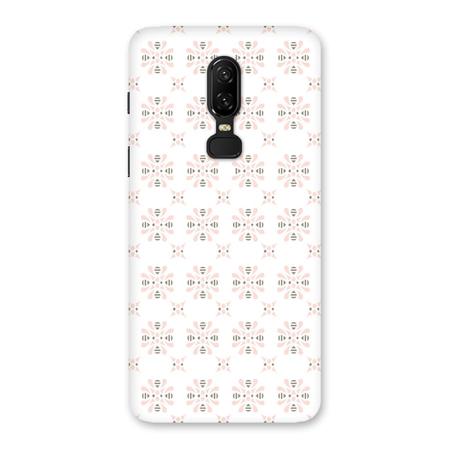 Pink Floral Pattern Back Case for OnePlus 6