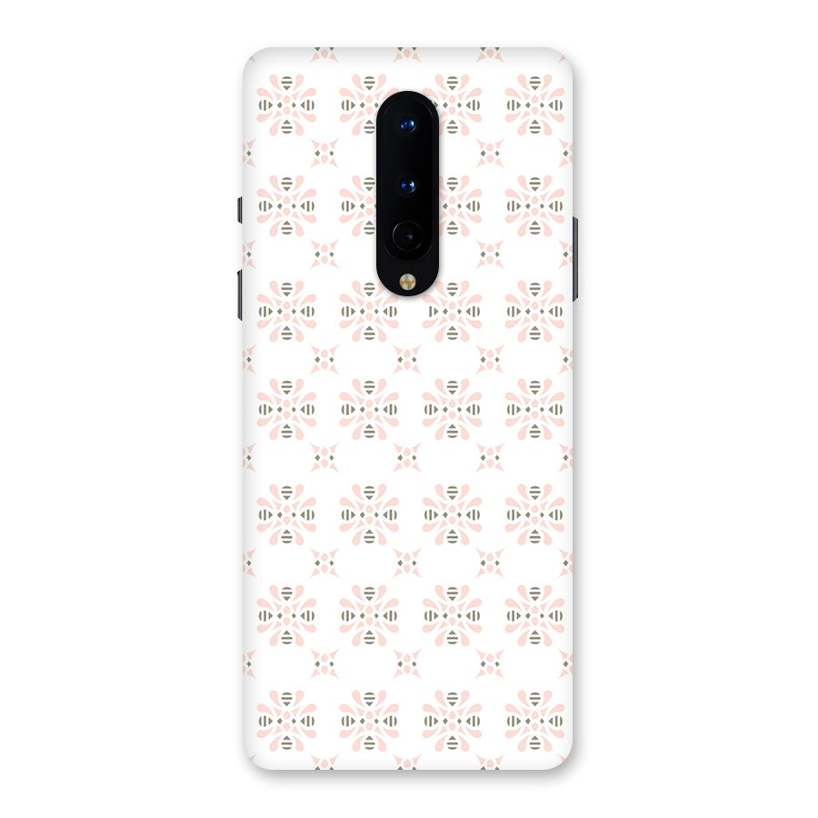 Pink Floral Pattern Back Case for OnePlus 8