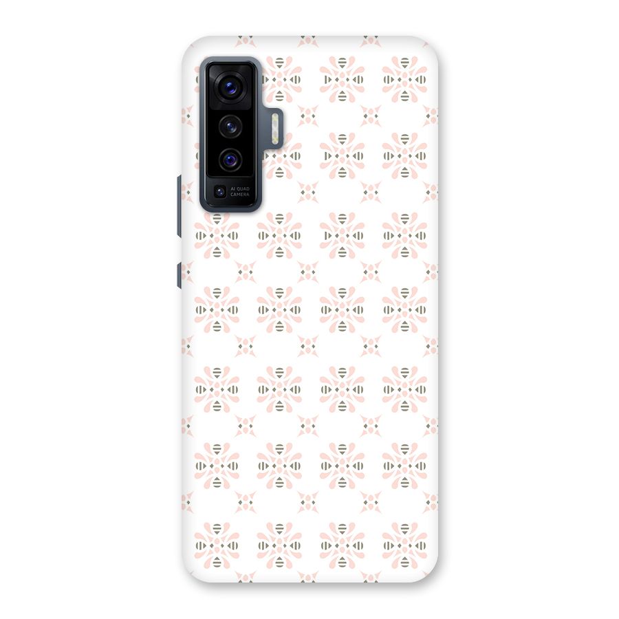 Pink Floral Pattern Back Case for Vivo X50